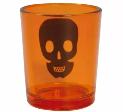 Confezione da 3 bicchieri in vetro per Halloween 6,5X5 cm