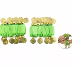 Confezione da 2 braccialetti con monete in vari colori