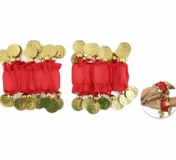 Confezione da 2 braccialetti con monete in vari colori