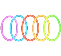 Confezione da 15 braccialetti luminosi al neon