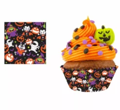 Confezione da 50 cartine per cupcake Little Monsters da 5 cm