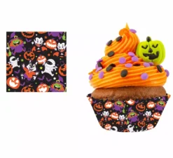 Confezione da 50 cartine per cupcake Little Monsters da 5 cm