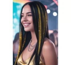 Confezione da 3 extension per capelli lucide da 50 cm in vari colori
