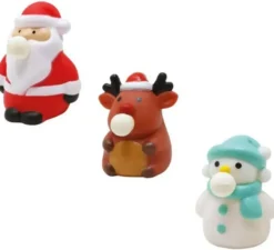 Confezione da 12 figurine natalizie con palloncino interno da 7 cm