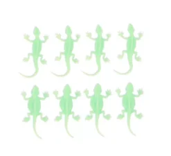 Confezione da 8 lucertole luminescenti decorative