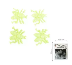 Confezione da 16 mosche fluorescenti