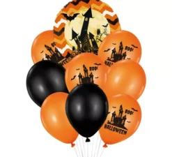 Confezione da 9 palloncini assortiti di Halloween