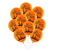 Confezione da 10 Palloncini Paesaggio Halloween da 30 cm