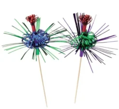Confezione da 100 palme da plettro viola da 18 cm