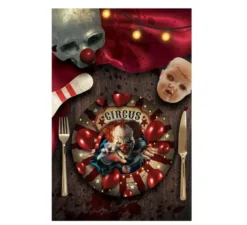 Confezione da 6 Piatti Clown da 23 cm