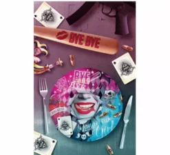 Confezione da 6 piatti Dangerous Harlequin da 23 cm