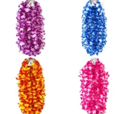 Confezione da 6 piccole collane Hawaii in vari colori