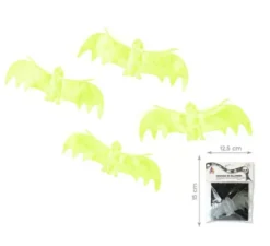 Confezione da 4 pipistrelli fluorescenti