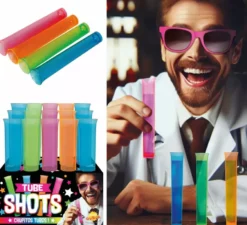Confezione da 15 provette in colori assortiti da 13 cm