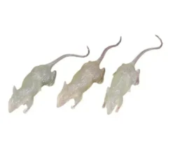 Confezione da 3 Ratti Glow in the Dark da 7 cm