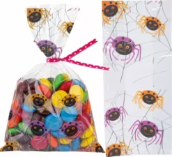 Confezione da 20 Sacchetti Caramelle Ragno 28X13 cm