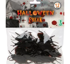 Confezione da 10 scarafaggi neri 13 cm