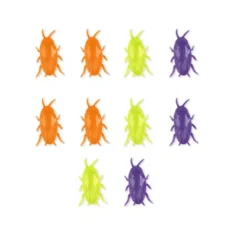 Confezione da 10 scarafaggi tricolori decorativi