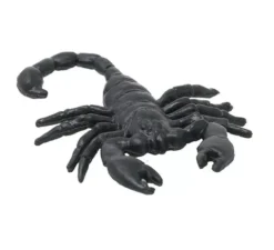 Confezione da 8 scorpioni neri da 6 cm