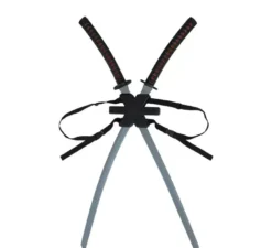 Confezione da 2 spade da samurai in plastica da 95 cm