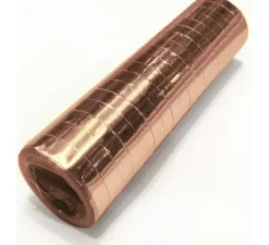 Confezione da 18 stelle filanti metallizzate in oro rosa da 4 m