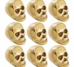 Confezione da 9 teschi da 5 cm
