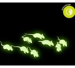 Confezione da 12 topi fluorescenti e neri