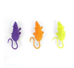 Confezione da 3 topolini decorativi multicolori
