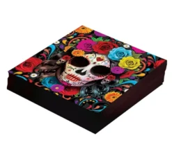 Confezione da 12 tovaglioli colorati Catrina da 33x33 cm