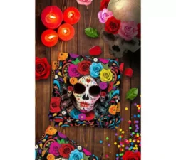 Confezione da 12 tovaglioli colorati Catrina da 33x33 cm