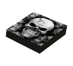 Confezione da 12 Tovaglioli Fearsome Skull da 33x33 cm