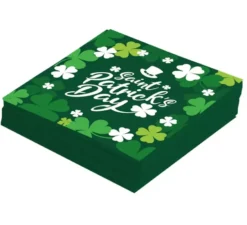 Confezione da 12 Tovaglioli San Patrizio da 33x33 cm