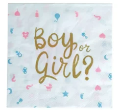 Confezione da 12 tovaglioli È un ragazzo o è una ragazza
