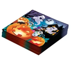 Confezione da 12 Tovaglioli Zucca da 33x33 cm