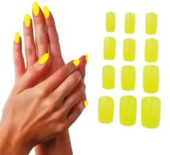 Confezione da 12 unghie neon per donna in vari colori