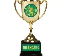 Coppa Miss Mojito oro e verde 18 cm