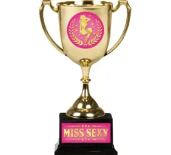 Coppa Miss Sexy oro e fucsia 18 cm