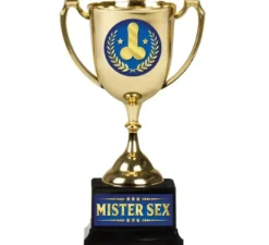 Coppa Mister Sex oro e blu 18 cm