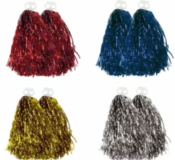Coppia di Grandi Pompon con Impugnatura a Dita in diversi colori