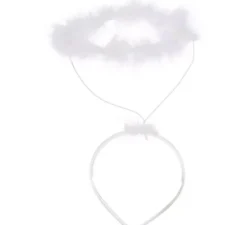 Corona della fascia o halo marabou angel carnevale e natale