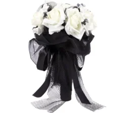 Corpetto della sposa cadavere nero 33X16 cm