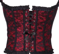 Corsetto pirata bordeaux per donna
