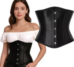 Corsetto pirata nero per donna
