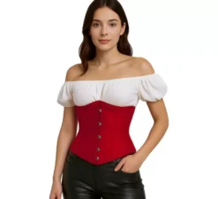 Corsetto pirata rosso per donna