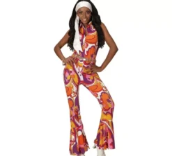 Costume anni '70 Orchidea in tuta da donna