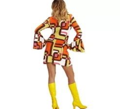Costume anni '70 Tubetti Arancio per Donna