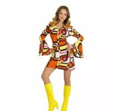Costume anni '70 Tubetti Arancio per Donna