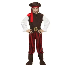 Costume a righe da Pirata dei Caraibi per bambini
