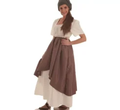 Costume artigiana medievale per donna