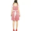 Costume bavarese vestito rosa e verde per donna